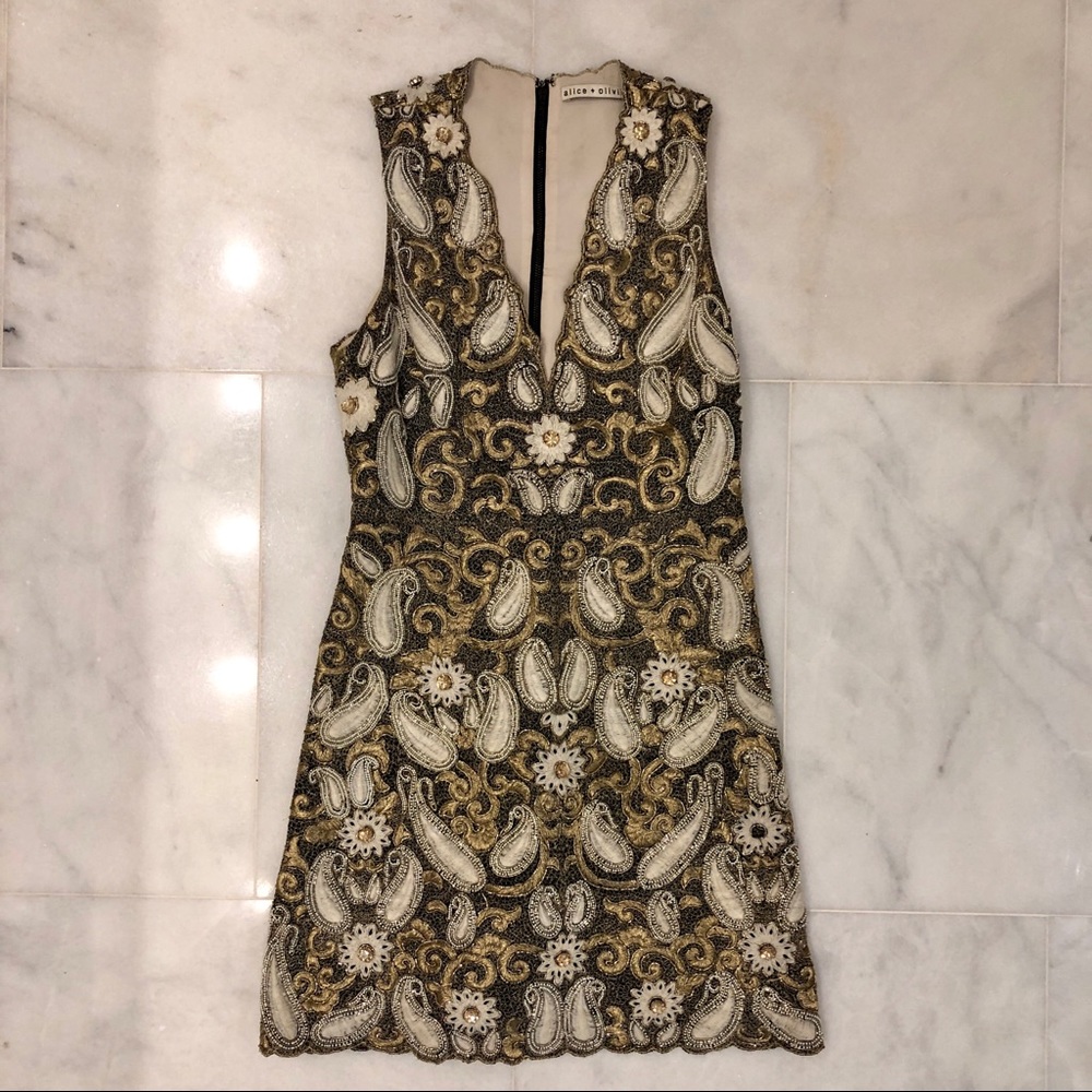 Alice and Olivia beaded dress